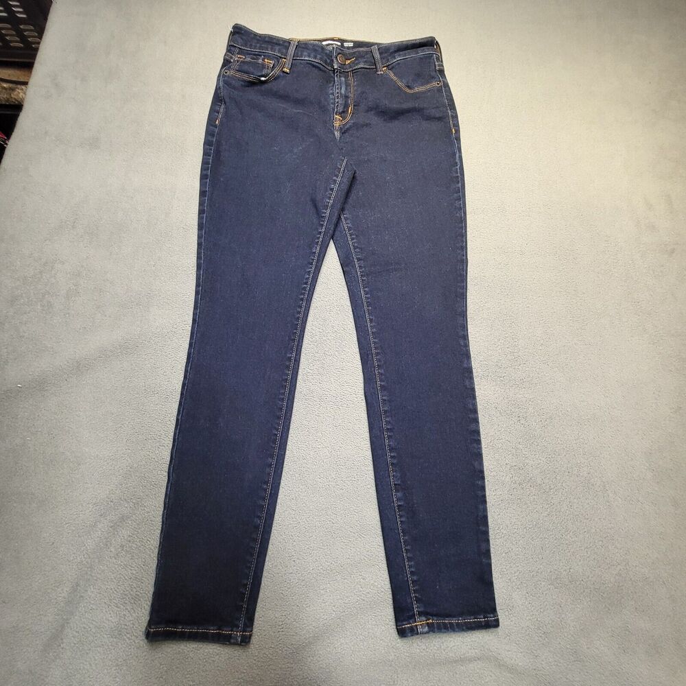 Old Navy Jeans Womens 6 Blue Rockstar Skinny Leg Distressed Denim Stretch